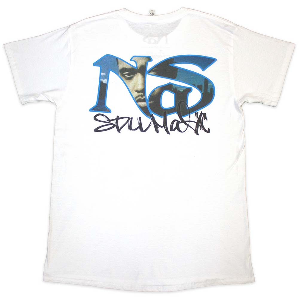 Nas - Still City Infill Heren Tshirt - Wit
